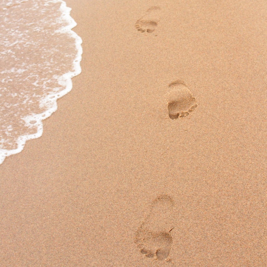 footprints of people